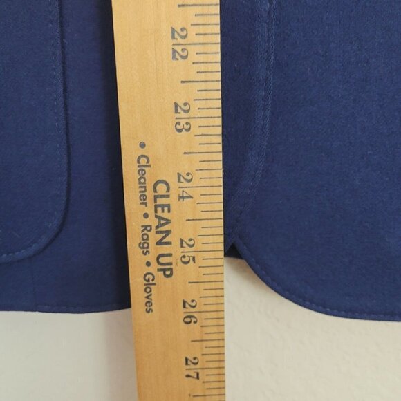 Vintage Late 1960s Pendleton Women's 3 Button Blazer Navy Blue Winter Wool Sz 10 - Picture 6 of 14